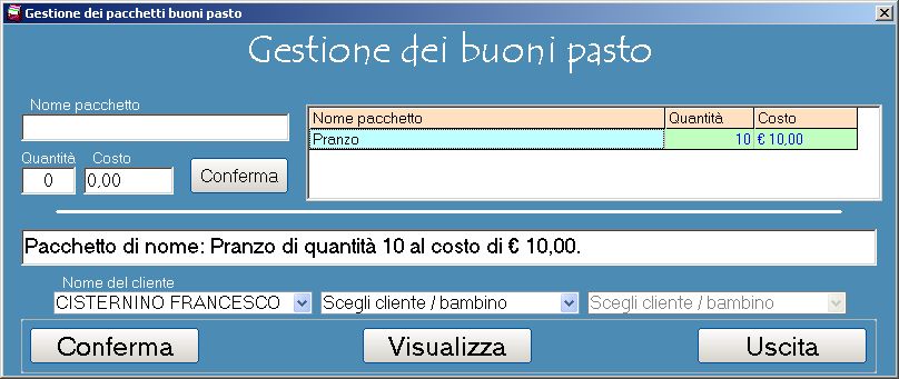 Gestione Buoni Pasto Software Ludoteca, Asili Nido e Baby Barking